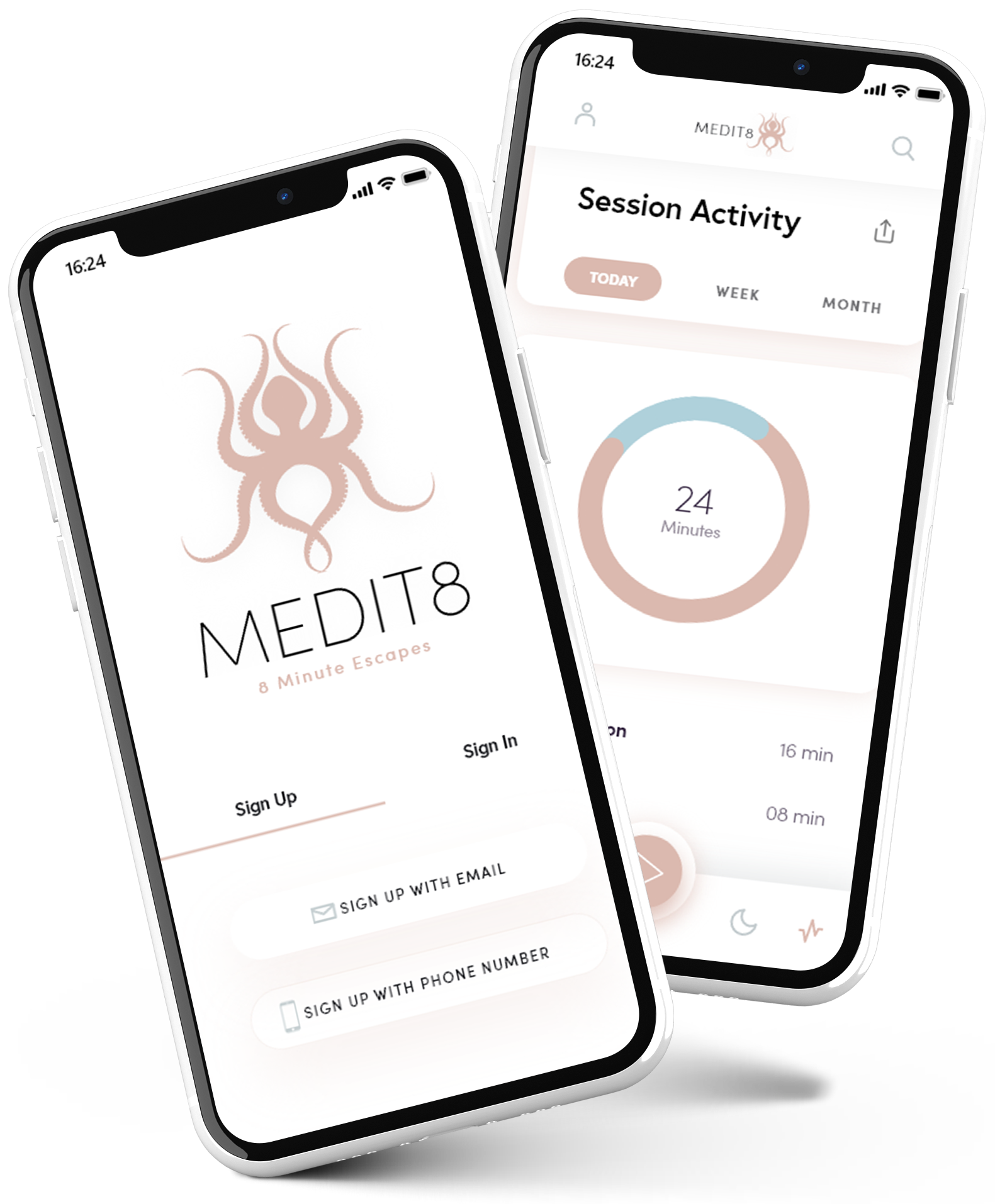 Medit8 App Mockup