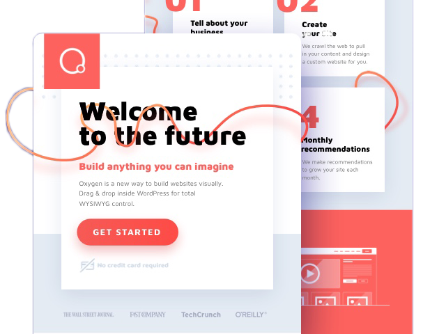 one page template screenshots